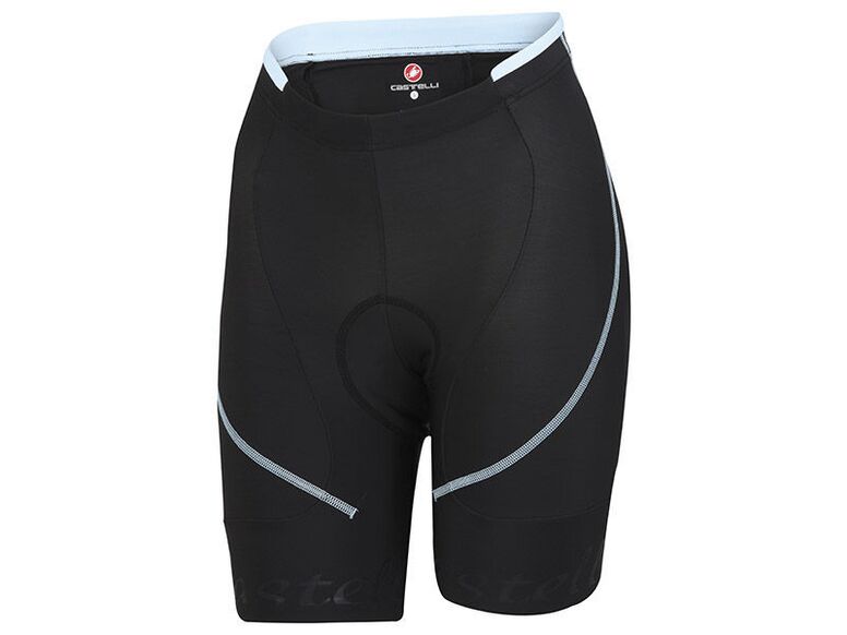 Castelli – dámské kalhoty Evoluzione W s vložkou, black/pale sky