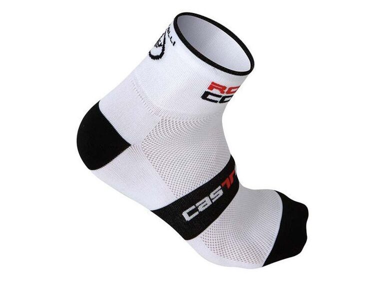 Castelli - pánské ponožky Rosso Corsa 6 cm, white