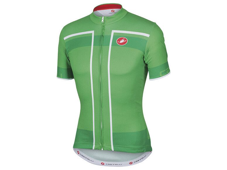 Castelli – pánský dres Velocissimo FZ, kelly green