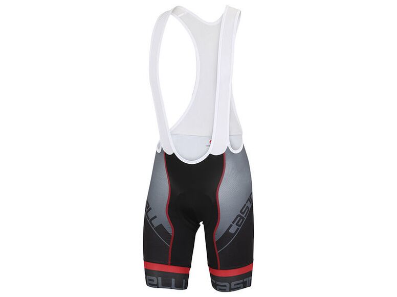 Castelli - pánské kalhoty Volo s vložkou, black/red