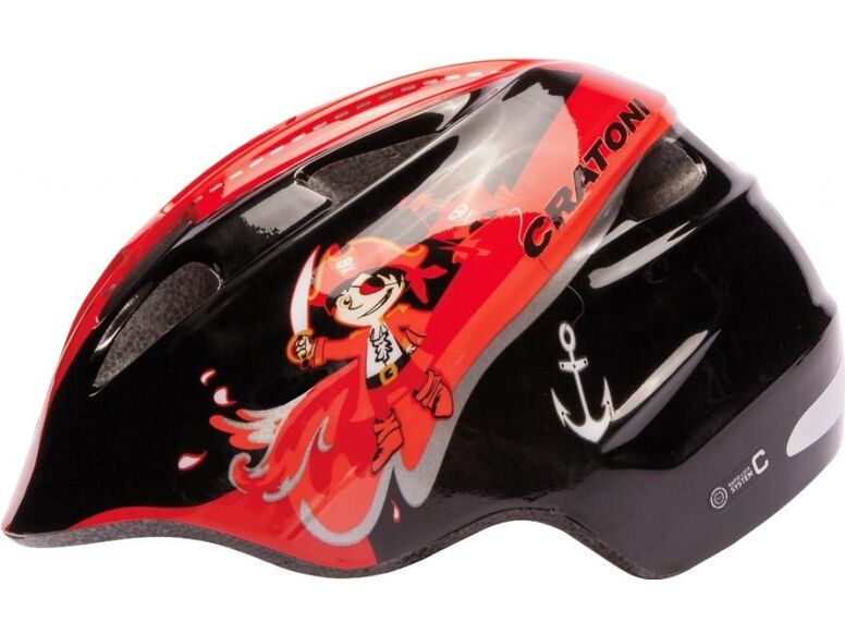 Přilba CRATONI AKINO Pirate black-red glossy S (49-53cm)