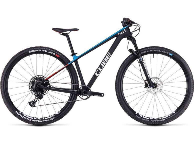 Horské kolo Cube Elite C:62 SLX Rookie carbon´n´blue´n´red 27.5 2024