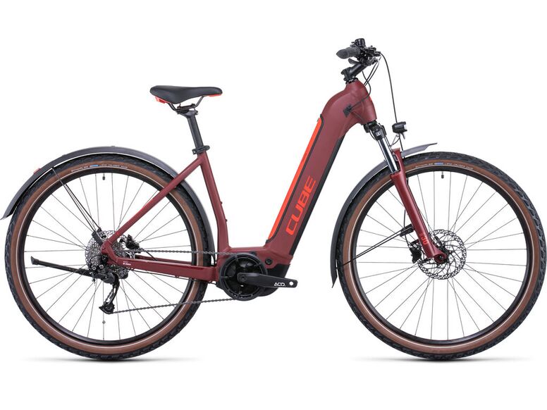 Elektrokolo Cube Nuride Hybrid Performance 500 Allroad darkred´n´red Easy Entry 2022