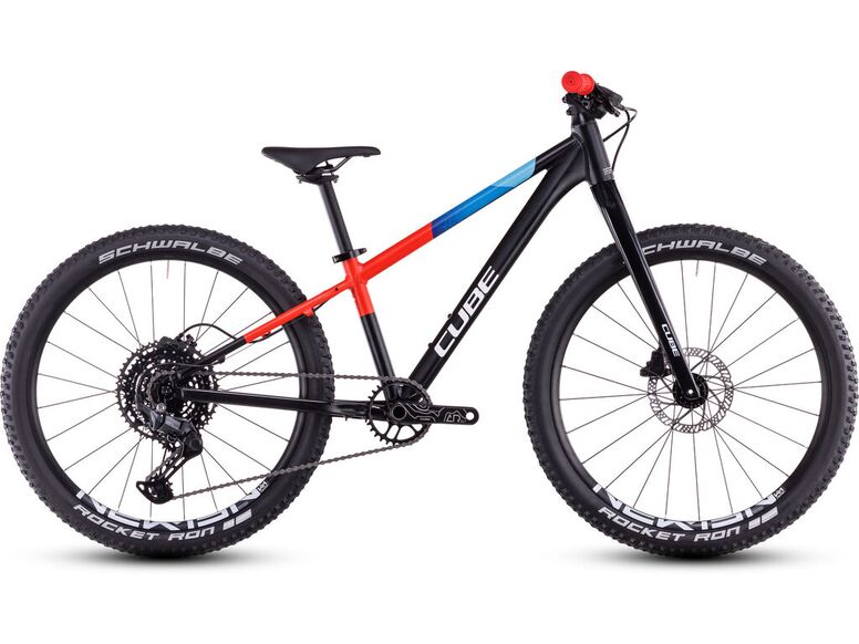 Dětské kolo CUBE REACTION 240 PRO black´n´blue´n´red 2025
