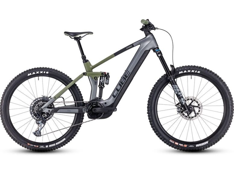 Elektrokolo Cube Stereo Hybrid 160 HPC TM 750 27.5 flashgrey´n´olive 2024