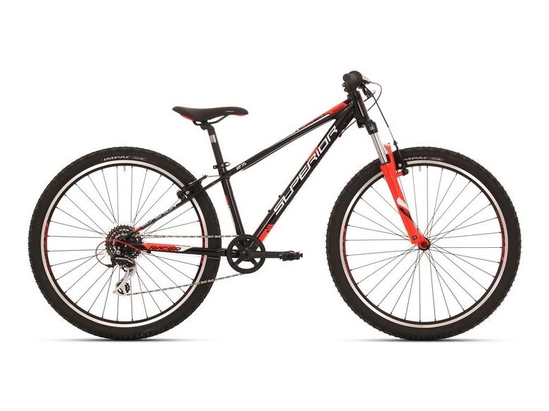 Dětské kolo SUPERIOR Racer XC 27 Gloss Black/White/Neon Red 2018