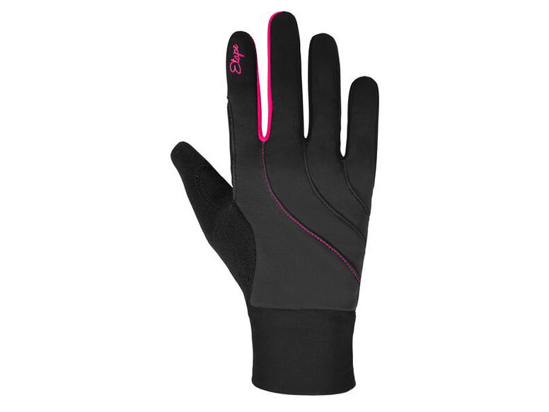 Etape - dámské rukavice AMBER WS+, černá/růžová