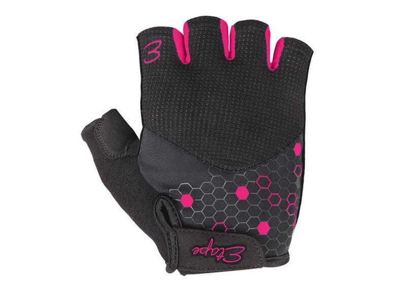 Etape - dámské rukavice BETTY, černá/růžová