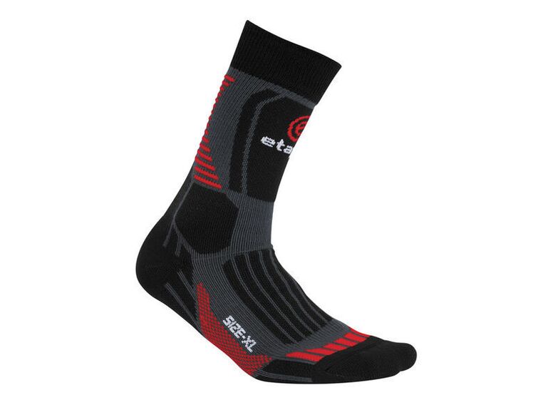 Etape - ponožky CROSS, černá/červená