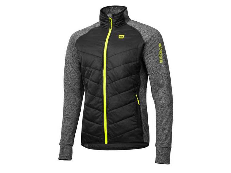 Etape – pánská bunda/mikina CRUX, černá/žlutá fluo