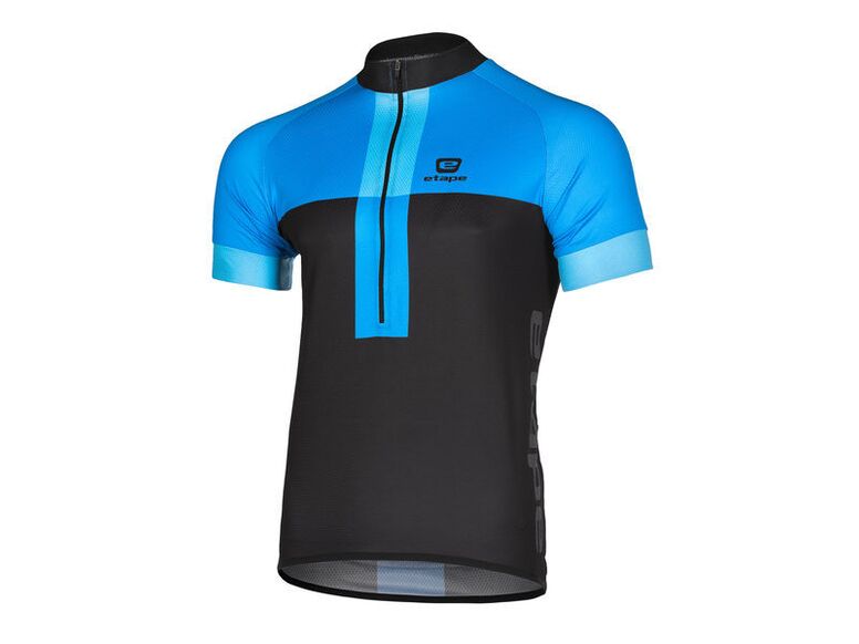 Etape – pánský dres FACE, černá|modrá