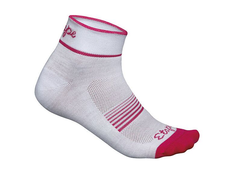 Etape - dámské ponožky KISS, bílá/růžová
