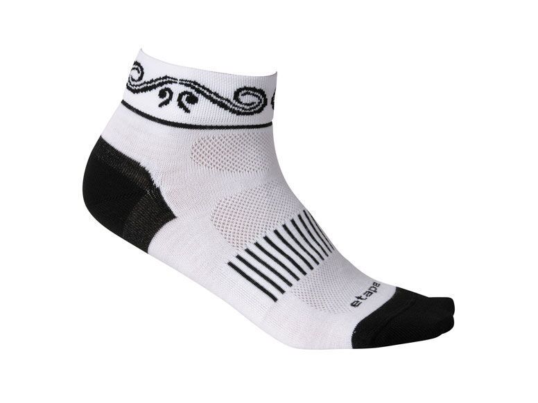 Etape - dámské ponožky KISS, bílá/černá