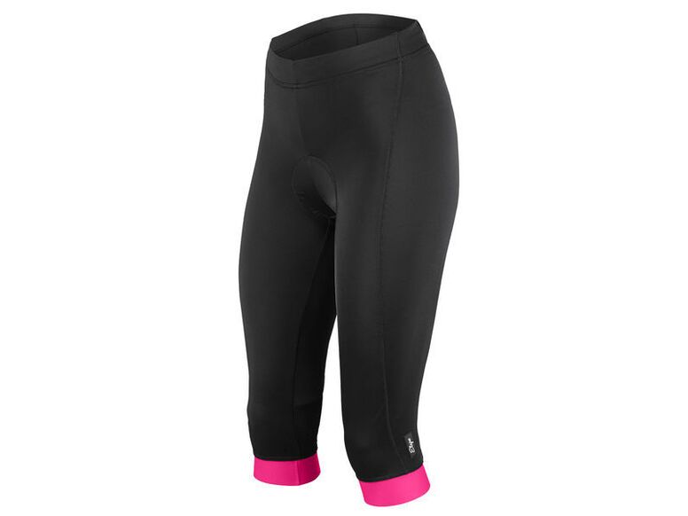 Etape - dámské kalhoty NATTY 3/4 s vložkou, černá/růžová