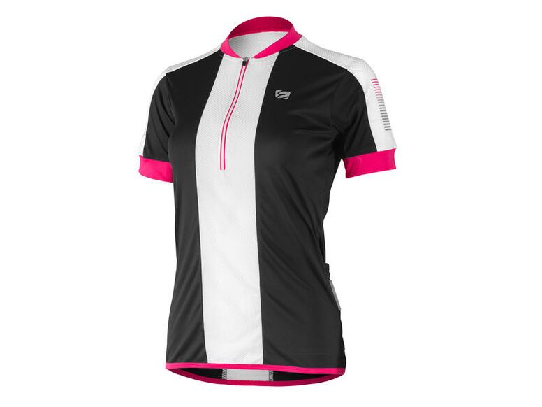 Etape – dámský dres NELLY, černá|růžová