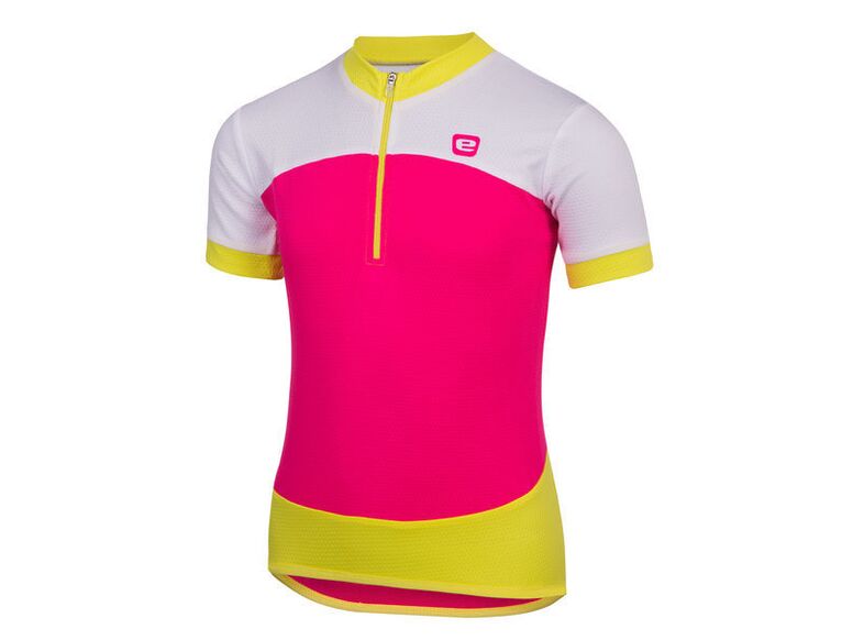 Etape – dětský dres PEDDY, růžová|limeta