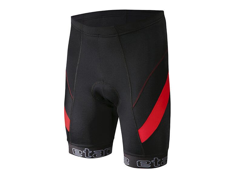 Etape - pánské kalhoty PROFI PAS s vložkou, černá/červená