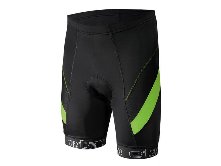 Etape - pánské kalhoty PROFI PAS s vložkou, černá/zelená