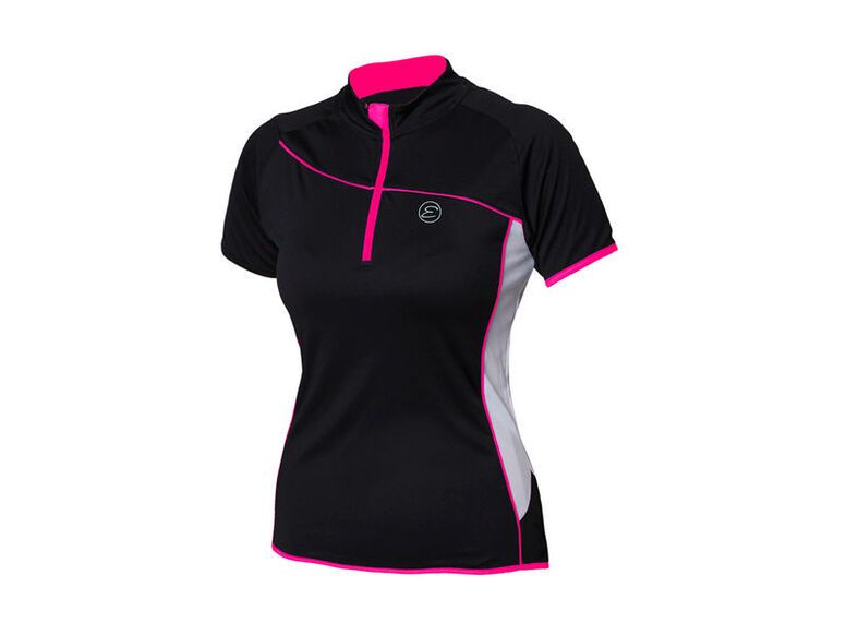 Etape - dámský dres REGINA, černá/růžová