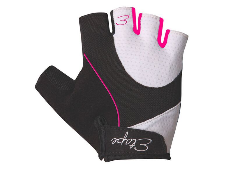 Etape - dámské rukavice RIVA, bílá/růžová