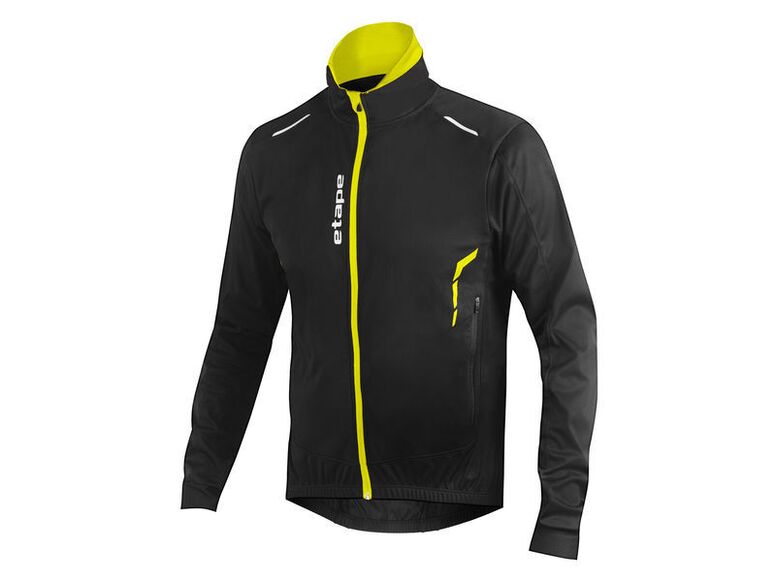 Etape - pánská bunda STRONG WS, černá/žlutá fluo