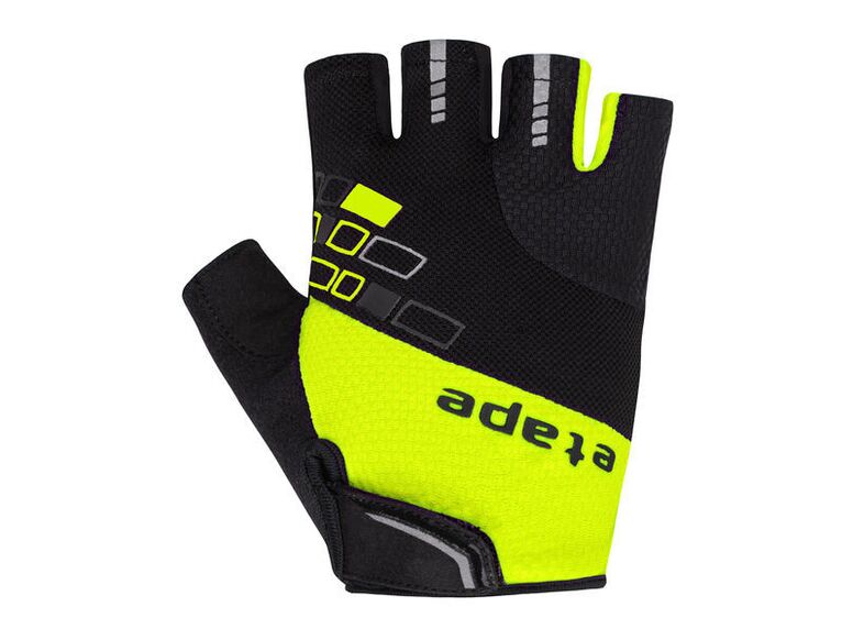Etape – rukavice WINNER, černá/žlutá fluo