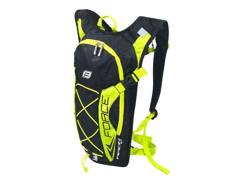 Batoh FORCE ARON 10 l, černo-fluo