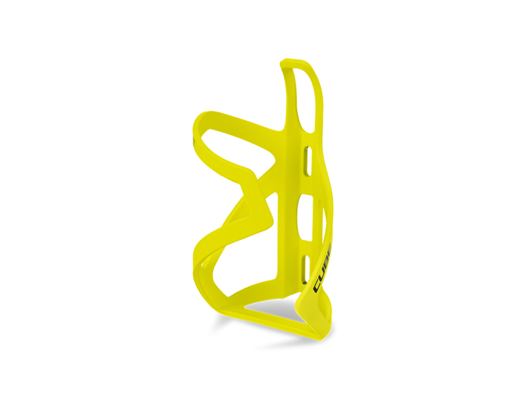 Košík na láhev CUBE boční pravostranný matt neon yellow/glossy black