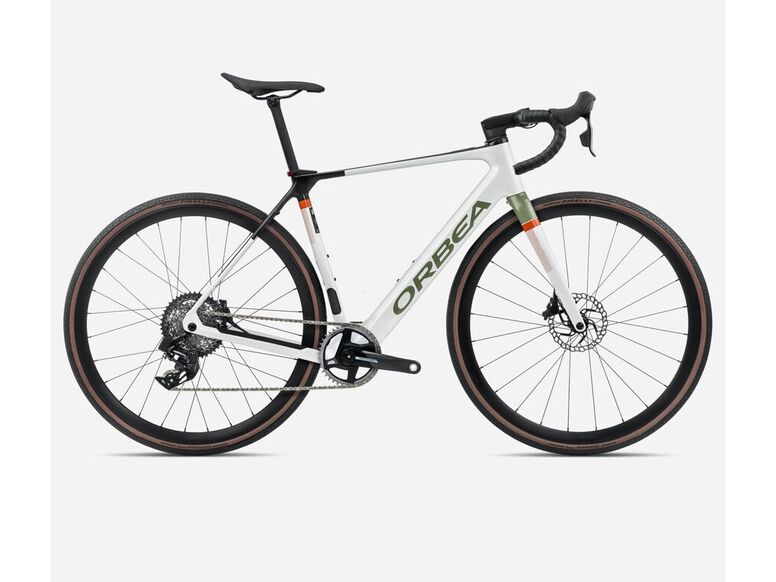 Elektrokolo ORBEA GAIN M21e 1X WhiteChic-MetallicGreenArtichoke 2025