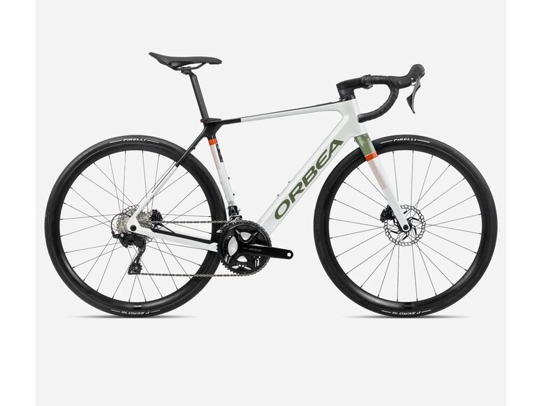 Elektrokolo ORBEA GAIN M30 WhiteChic-MetallicGreenArtichoke 2025
