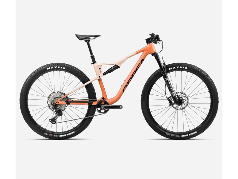 Celoodpružené kolo ORBEA OIZ H10 Apricot Orange-Limestone Beige 2025