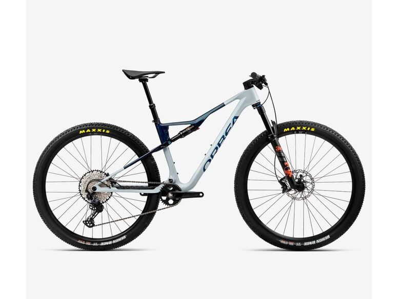 Celoodpružené kolo ORBEA OIZ M30 Halo Silver-Blue Carbon