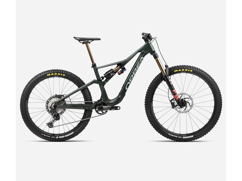 Celoodpružené kolo ORBEA RALLON M-TEAM ForestGreenCarbonView-BlueStone 2024