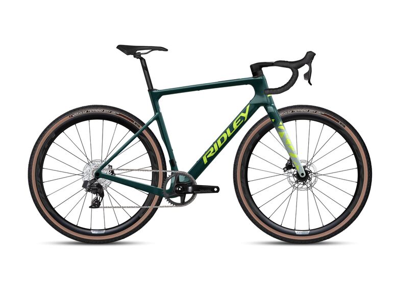 Gravelové kolo RIDLEY ASTR Apex XPLR AXS Storm Green Metallic/Lime Green