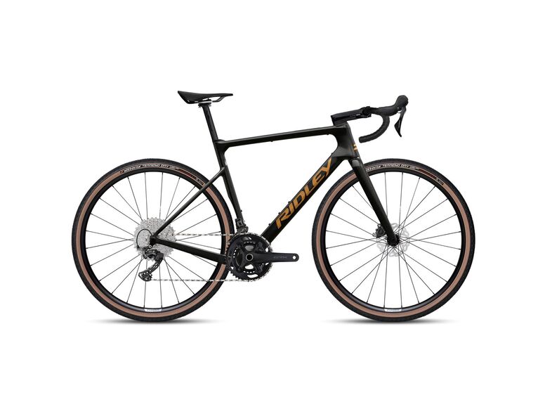 Gravelové kolo RIDLEY ASTR GRX600 1x12 Black Metallic/Bronze Gold