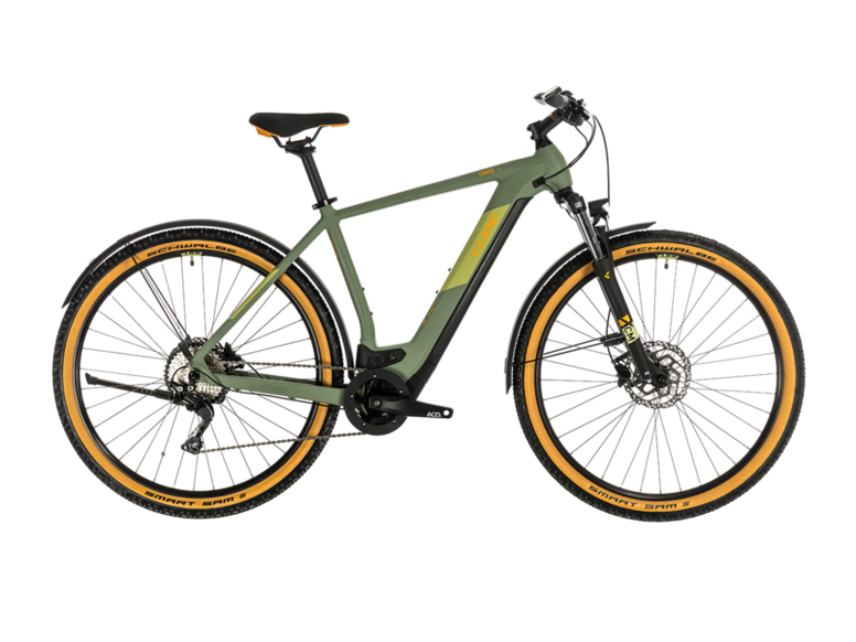 Elektrokolo CUBE CROSS HYBRID PRO ALLROAD 500 2020 Green´n´orange