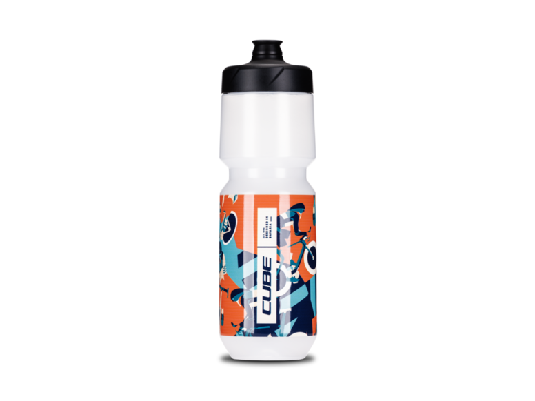Láhev CUBE Flow 750ml modro - oranžová
