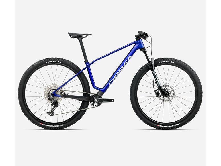 Horské kolo ORBEA ALMA M50 Cobalt Blue - Carbon Raw 2026