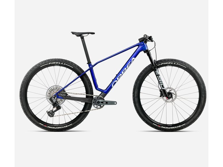 Horské kolo ORBEA ALMA M-PRO Cobalt Blue - Carbon Raw 2026