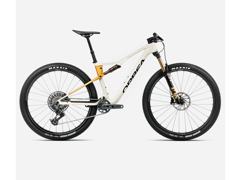 Celoodpružené kolo ORBEA OIZ M10 AXS Ivory White (Gloss) - Bumblebee Yellow (Matt) 2026