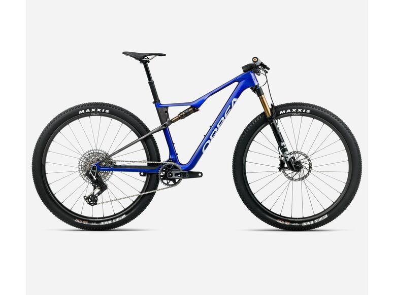 Celoodpružené kolo ORBEA OIZ M-TEAM AXS Cobalt Blue (Gloss) - Carbon Raw (Matt) 2026