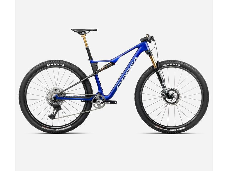 Celoodpružené kolo ORBEA OIZ M-TEAM FACTORY Cobalt Blue (Gloss) - Carbon Raw (Matt) 2026