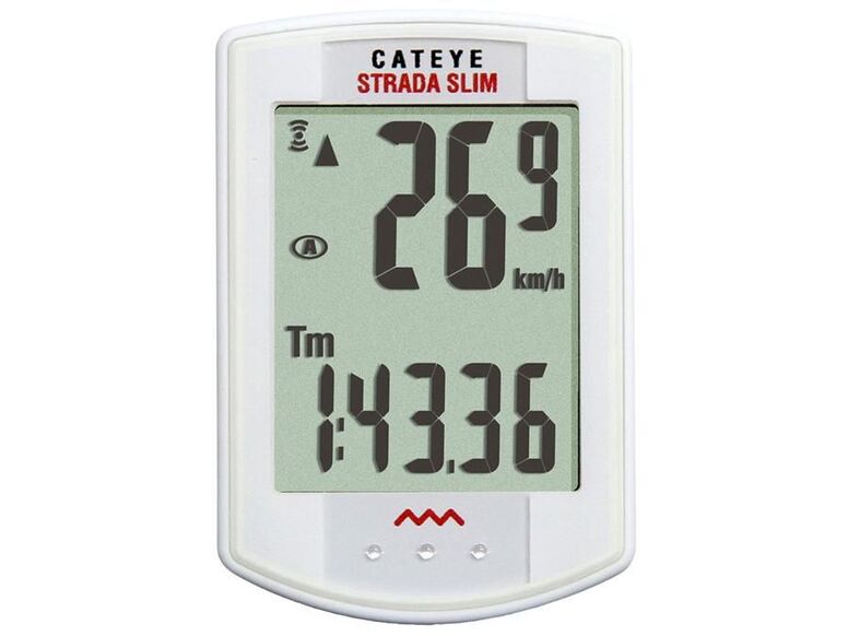 Cyklopočítač CATEYE CAT Strada Slim - road (RD310W) (bílá)