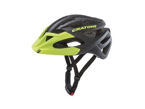 Helma Cratoni C-Hawk - Black-Green Rubber