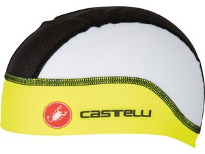 Castelli – čepice pod přilbu Summer, black/yellow fluo
