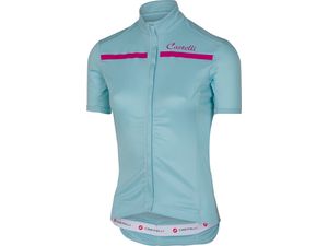 Castelli - dámský dres Imprevisto, pale blue/raspberry