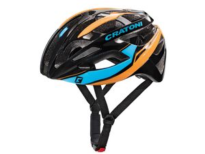 Helma Cratoni C-BREEZE - Black-Blue-Orange Glossy