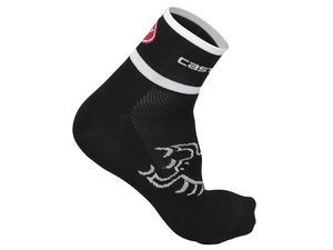 Castelli – pánské ponožky Logo 6, black/white