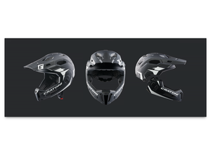 Helma Cratoni C-MANIAC 2.0 MX - Black-White Matt