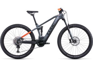 Elektrokolo Cube Stereo Hybrid 120 Pro 625 27,5 flashgrey´n´orange 2022